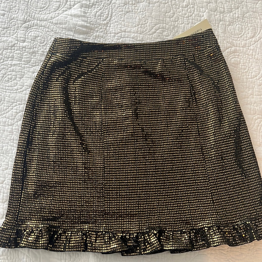 Francesca’s Designs Gold Sequin Skirt